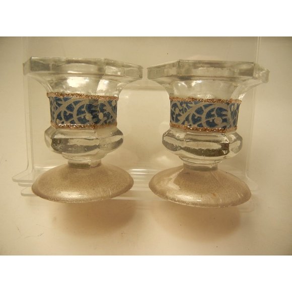 Holy Saturday: Shabbat Kadesh Set, beaded fused glass Challah Tray, candle stick - Picture 6 of 9